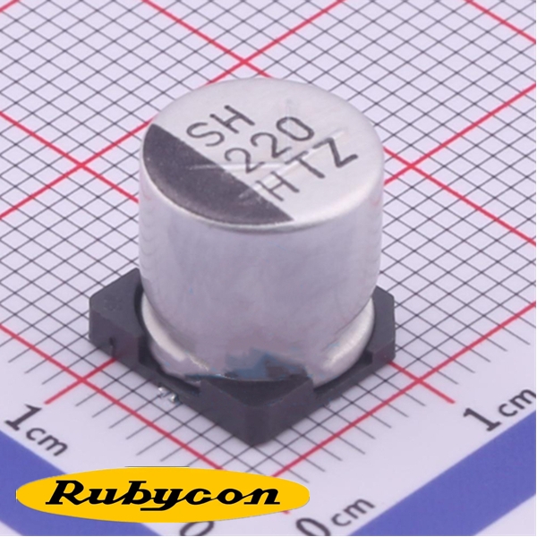 50TZV220M10X10.5 红宝石电容Rubycon 圆柱型表面贴装径向管铝电解电容